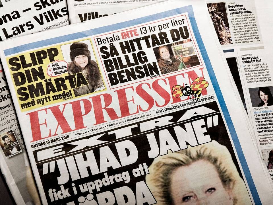 Expressen er blandt Bonnier News' svenske aviser. | Foto: Christian Klindt Sølbeck/Jyllands-Posten/Ritzau Scanpix