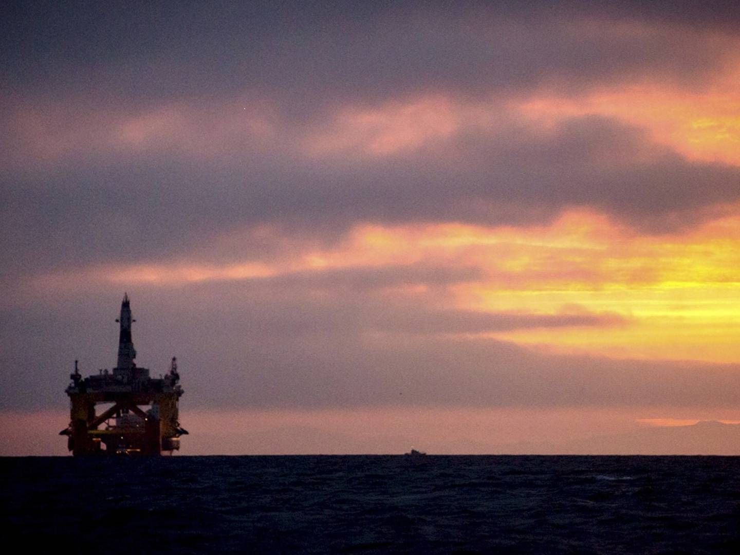 En af Royal Dutch Shells olieboreplatforme i Stillehavet. | Foto: POLFOTO/AP/Daniella Beccaria/seattlepi.com