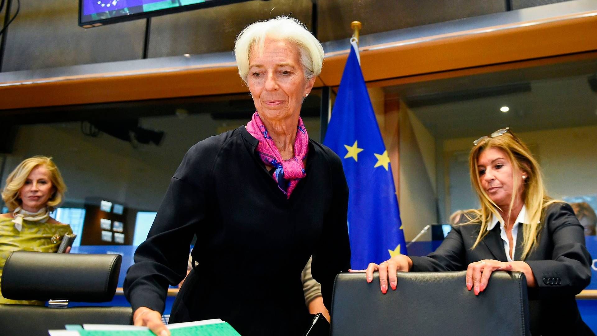 Den formentlig kommende centralbankchef var på besøg i Europa-Parlamentet onsdag. | Foto: John Thys/AFP/Ritzau Scanpix