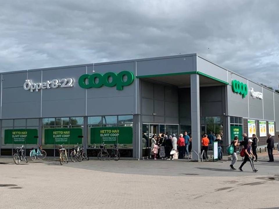 Coop Sverige har i denne måned åbnet de første tre butikker, hvor svenskerne tidligere kunne finde en Netto. Her i Falkenberg. | Foto: PR Coop Sverige