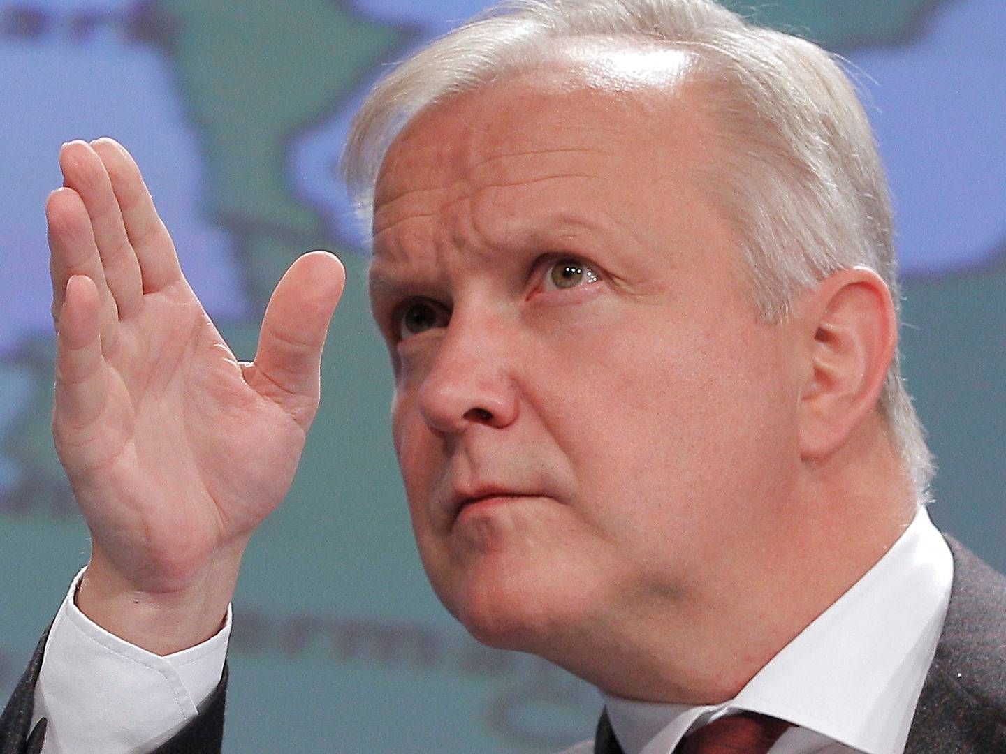 Chefen for den finske centralbank, Olli Rehn, er en af de medlemmer af Styrelsesrådet, som bestemmer ECB's pengepolitik, der støtter en større lempelsespakke ved torsdagens rådsmøde. | Foto: Yves Logghe/AP/Ritzau Scanpix