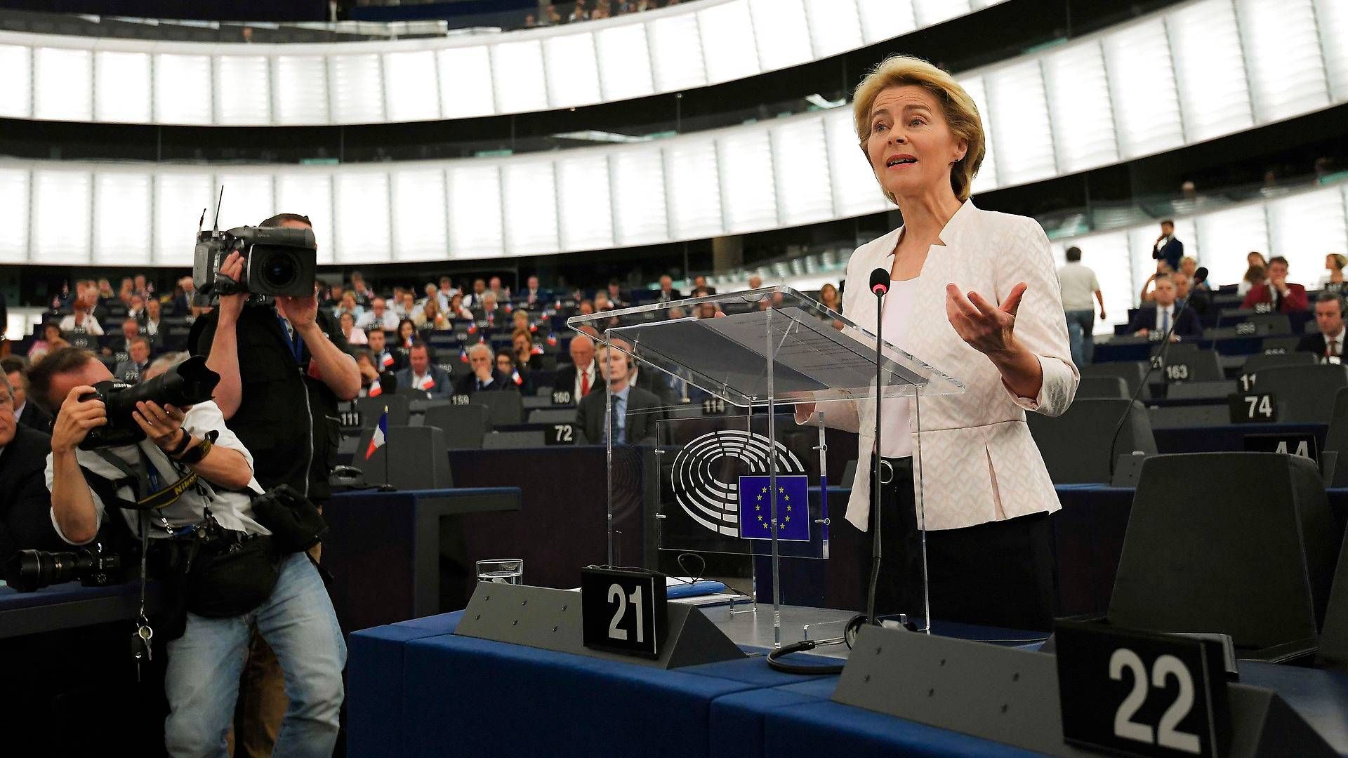 Ursula von der Leyen har lovet at præsentere en "new green deal" - en ny grøn aftale - når hun bliver formand for EU-kommissionen. | Foto: Frederick Florin/AFP/Ritzau Scanpix