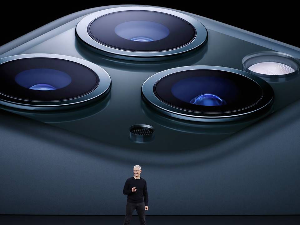 Apples topchef Tim Cook under præsentationen af selskabets nye Iphones. | Foto: Stephen Lam/REUTERS / X02789