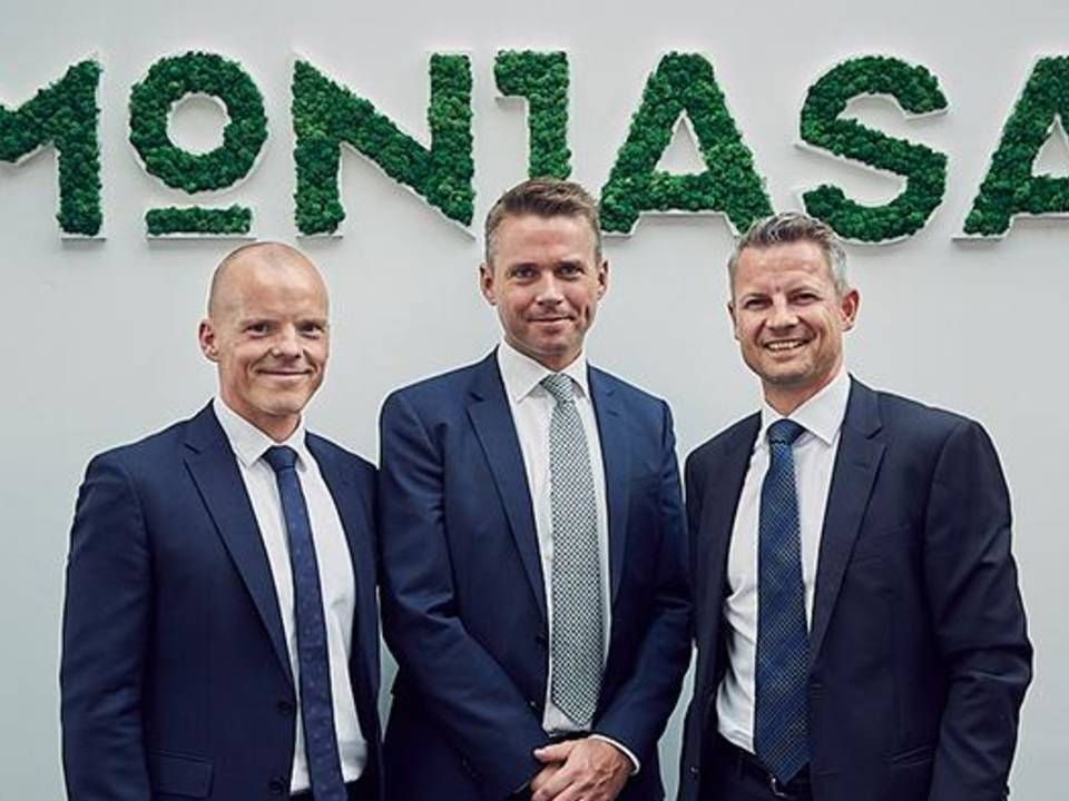 COO Svend Stenberg Mølholdt, CEO Anders Østergaard and general manager in Copenhagen, Mikkel Kannegaard, at the opening of Monjasa's new office in Tuborg Havn. | Photo: PR / Monjasa