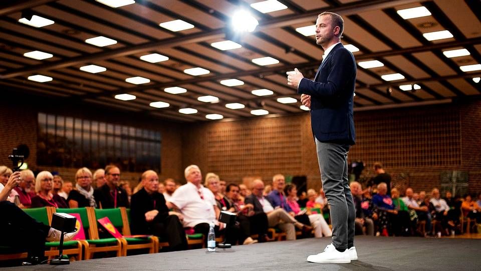 De Radikales leder, Morten Østergaard, er ikke tilfreds trods udmelding fra regeringen om 1 mia. kroner i det kommende finanslovsforslag til klimaforskning. | Foto: Carsten Bundgaard/Ritzau Scanpix