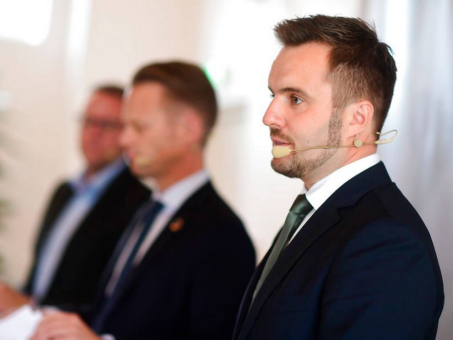 Erhvervsminister Simon Kollerup fortæller om regeringens forberedelser til Brexit ved et pressemøde i Eigtveds Pakhus i København onsdag den 18. september 2019. | Foto: Foto: Jonas Olufson/Ritzau Scanpix