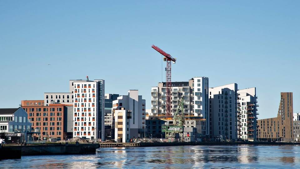 Der bliver bygget tæt og højt på havnen i Aalborg i disse år, og det er noget både politikere og borgere er meget opmærksomme på, fortæller stadsarkitekt Peter Baltzer Nielsen. | Foto: Henning Bagger/Ritzau Scanpix