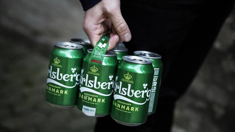 Mens konkurrenterne sælger flere øl i britiske, franske og italienske supermarkeder, går salget tilbage for Carlsberg. | Foto: Emma Sejersen / Ritzau Scanpix