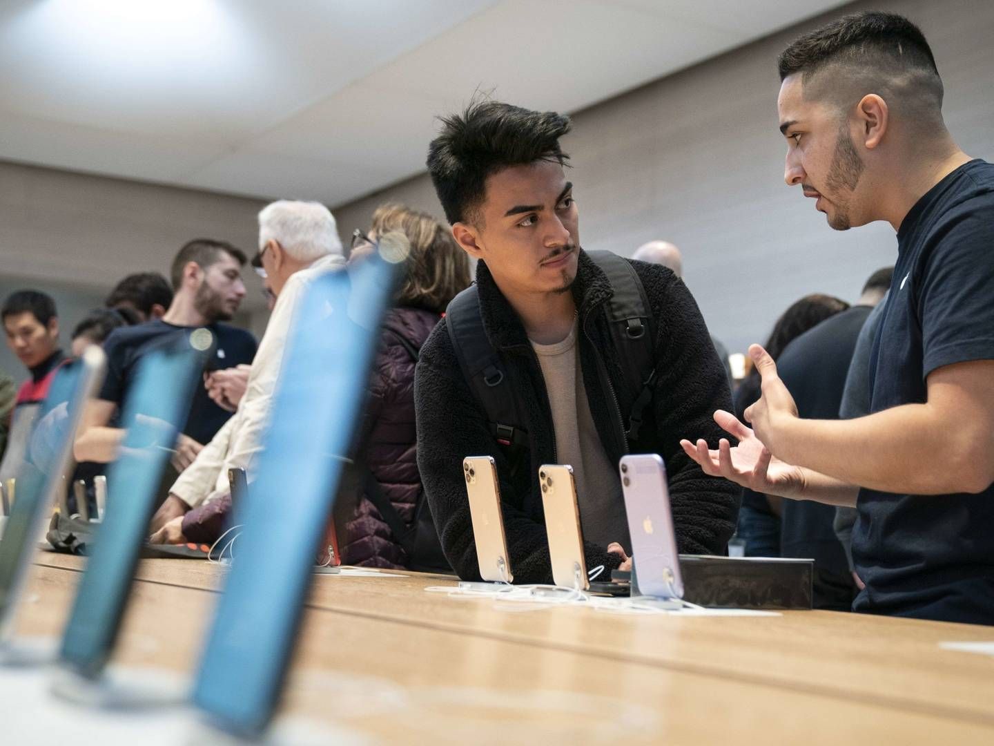 Japan Display er en af verdens førende leverandører af LCD-skærme, der anvendes i Apples Iphones. | Foto: DREW ANGERER/AFP / GETTY IMAGES NORTH AMERICA