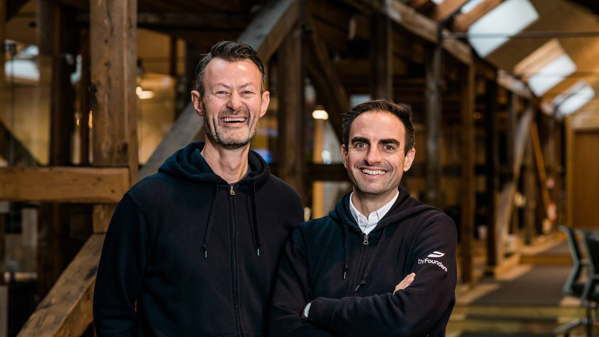 Eric Lagier (th) sammen med Tommy Andersen, stifterne bag Byfounders. | Foto: PR