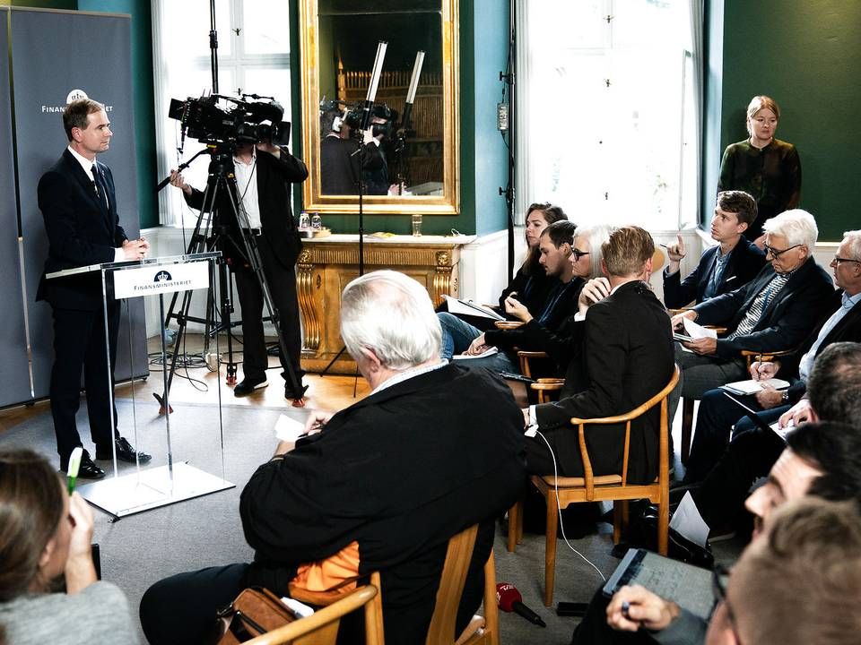 Finansminister Nicolai Wammen (S) præsenterede regeringens finanslovsforslag onsdag. | Foto: Niels Christian Vilmann/Ritzau Scanpix