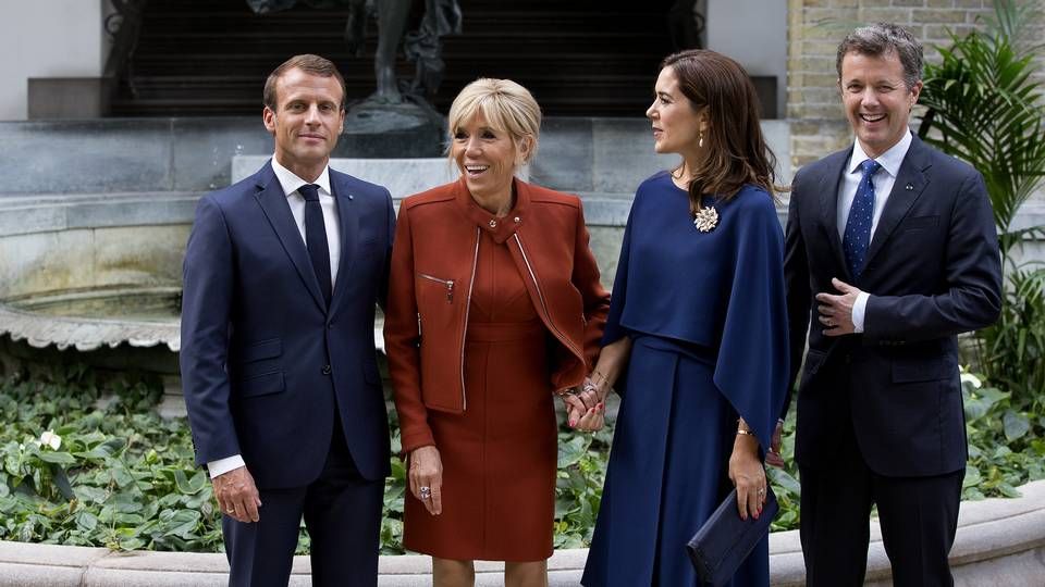 Da den franske præsident Emmanuel Macron (til venstre) sidste år besøgte Danmark mødtes han ikke kun med kronprinsparret. Han startede også en dialog med danske life science-virksomheder, som der nu bliver fulgt op på. | Foto: Finn Frandsen/Ritzau Scanpix