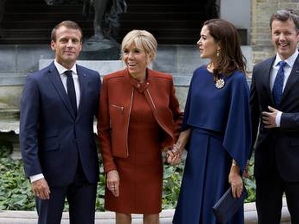 When French President Emmanuel Macron (left) visited Denmark last year, he didn't just visit the royals. He also started a dialogue with the life science industry, which is now being followed up on. | Foto: Finn Frandsen/Ritzau Scanpix