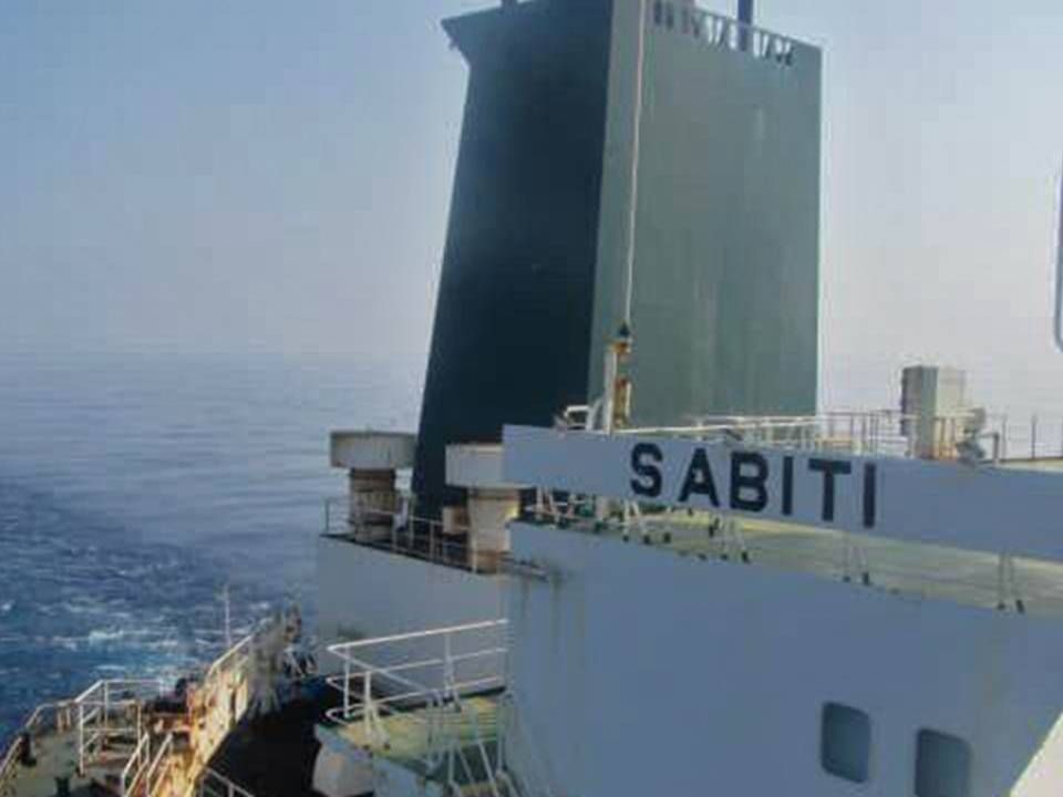 Most signs indicate that vessel Sabiti was hit by missiles. | Photo: HO/AFP / IRIB TV