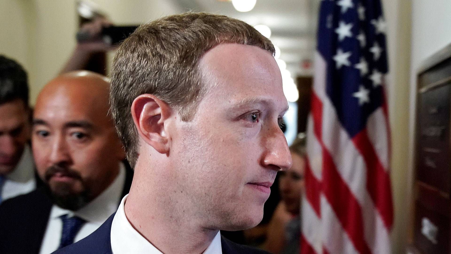 Færre danskere re bekymrede over at dele persondata med Mark Zuckerbergs firma Facebook og andre af tech-giganterne. | Foto: Joshua Roberts/Reuters/Ritzau Scanpix