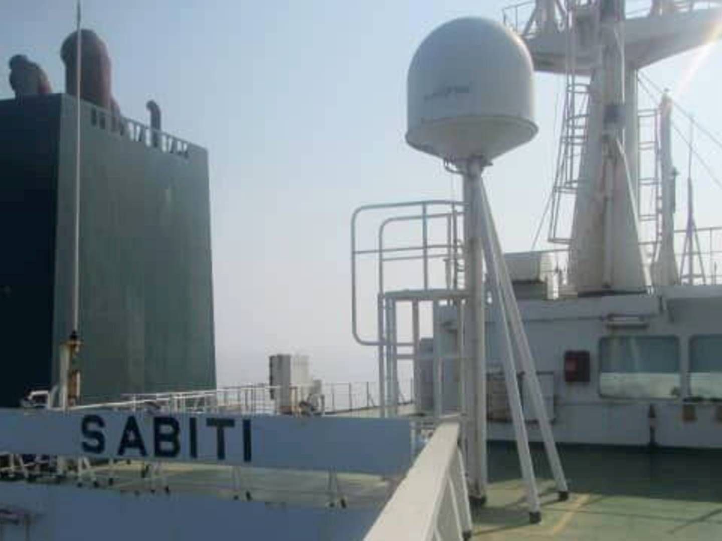 According to several reports, tanker vessel Sabiti was attacked by missiles last week. | Photo: Wana News Agency/VIA REUTERS / X07016
