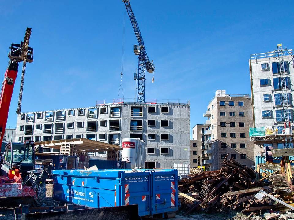 Blandt andet i Aalborg bliver der bygget mange almene boliger i disse år. Her er der tilsagn om 1155 boliger til aflevering frem mod 2022. | Foto: Henning Bagger/Ritzau Scanpix.