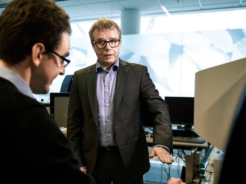Adm. direktør i Foss, Kim Vejlby Hansen,th. Han står i spidsen for en virksomhed, der skruer op for digitaliseringen i disse år. | Foto: Niels Ahlmann Olesen/Ritzau Scanpix