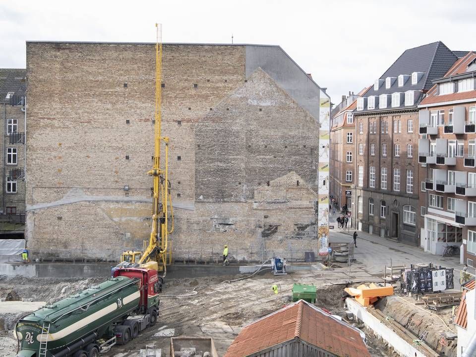 Arkivbillede af en byggeplads i Aarhus. | Foto: Stine Rasmussen/JPA.