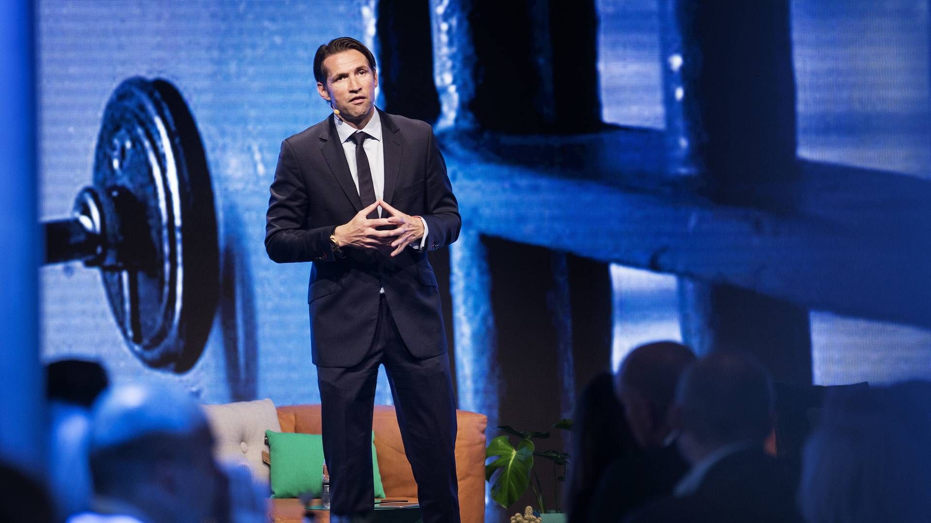 Jimmy Maymann på scenen til VL Døgnet i Horsens tidligere i år. | Foto: Rune Aarestrup Pedersen/ERH