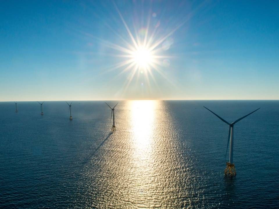 GE's 6MW Haliade-møller er installeret på USA's eneste nuværende havmølleprojekt, Block Island. I New York skal Sunrise Wind bestå af 8MW-møller fra Siemens Gamesa, mens Equinor endnu ikke har sat navn på sin leverandør. | Foto: Deepwater Wind / PR