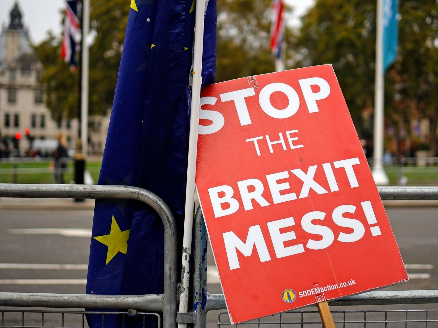 Ifølge flere medier er der udsigt til, at EU godkender udsættelsen af brexit i dag. | Foto: Tolga Akmen/AFP / AFP