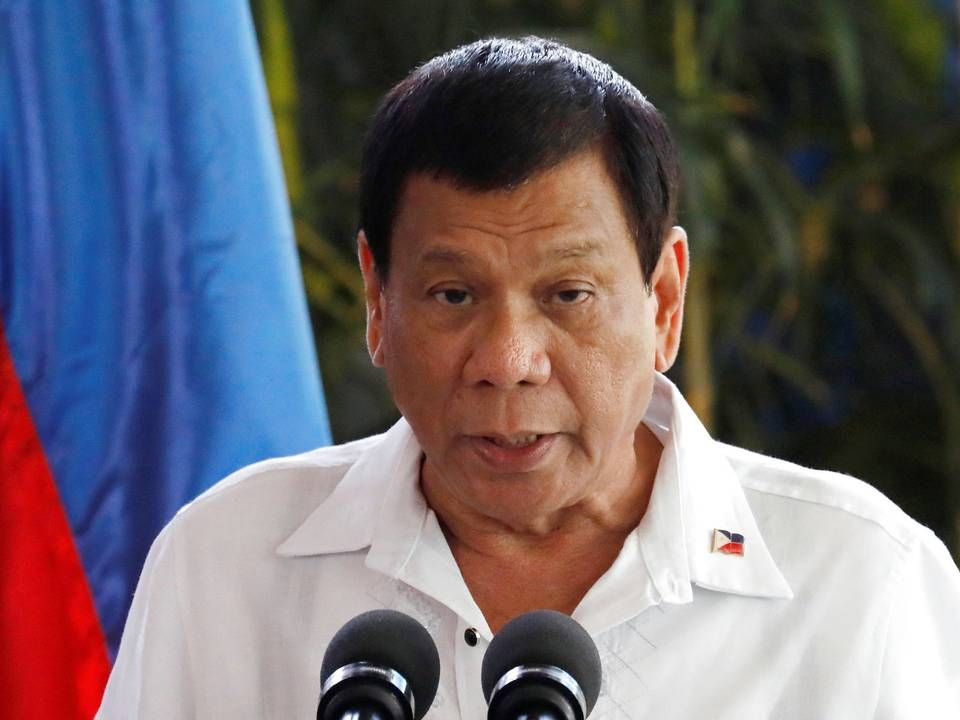 Filippinernes præsident Rodrigo Duterte vil styrke indsatsen for at styre og kontrollere udbredelse af afrikansk svinepest, som plager landet. | Foto: Dondi Tawatao/Reuters/Ritzau Scanpix