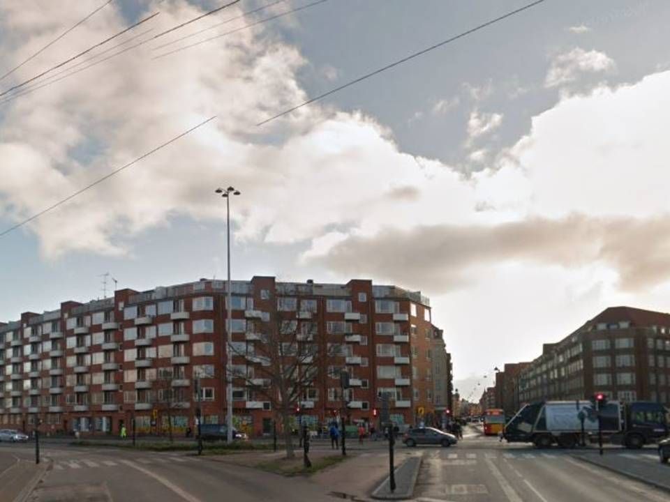 Andelsboligforeningen Vennelyst på Amager ses til venstre i billedet. | Foto: Google