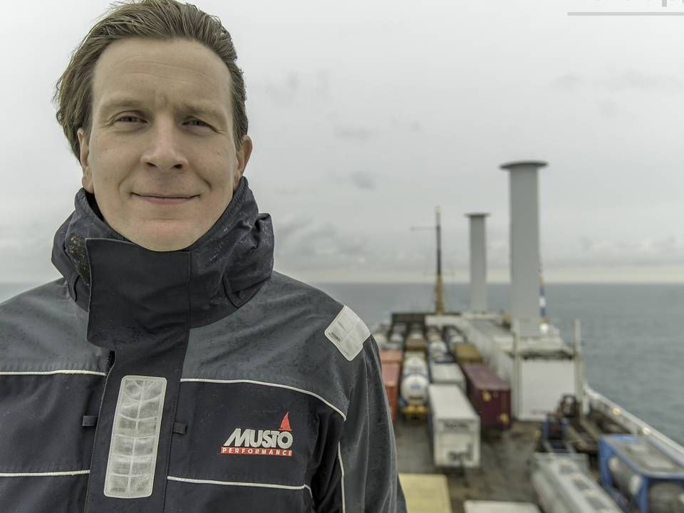 Tuomas Riski, CEO of Finnish supplier Norsepower. | Photo: PR/Norsepower