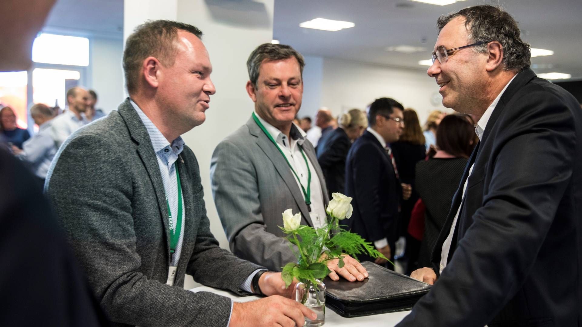 Esbjerg Mayor Jesper Frost Rasmussen (left) might welcome Patrick Pouyanné's (right) offshore wind ambitions in Western Denmark. | Photo: Total