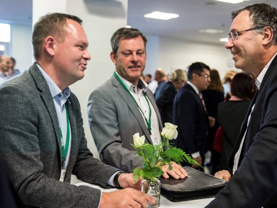 Esbjerg Mayor Jesper Frost Rasmussen (left) might welcome Patrick Pouyanné's (right) offshore wind ambitions in Western Denmark. | Photo: Total