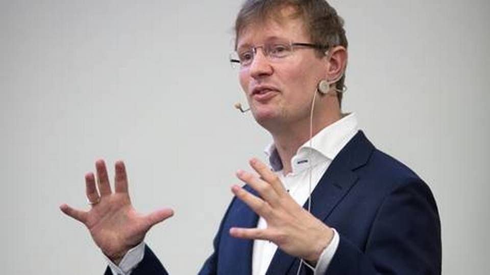 CEO of Draupnir Bio Simon Glerup, pictured here receiving the 'Skou Prisen' talent award from the Institute of Biomedicine at Aarhus University in 2017. | Foto: Melissa Yildirim / Aarhus Universitet