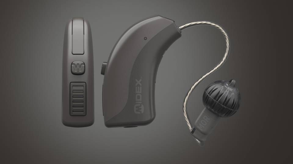 Widex - der i dag hedder WS Audiology - nåede både at præsentere og annoncere en lancering af høreapparatetet Evoke med indbyggede brændselsceller, inden projektet blev opgivet. | Foto: Widex / PR