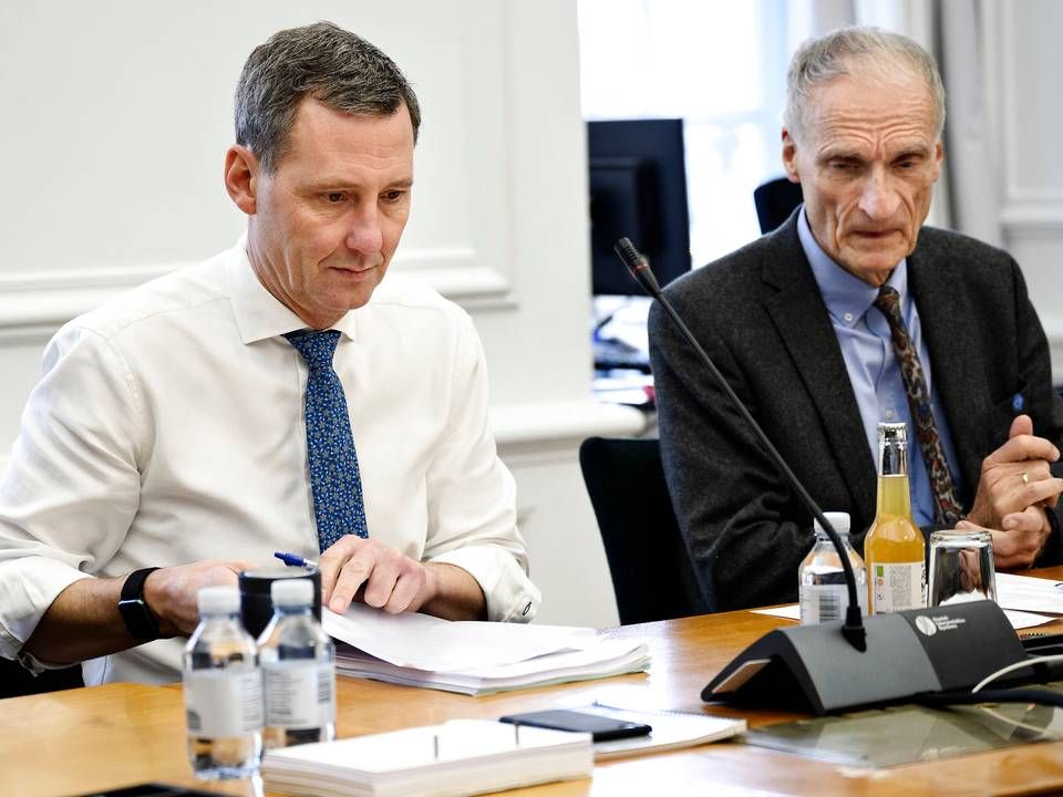 Justitsminister Nick Hækkerup (S) og Bertel Haarder (V), formand for Folketingets Kulturudvalg. | Foto: Philip Davali/Ritzau Scanpix