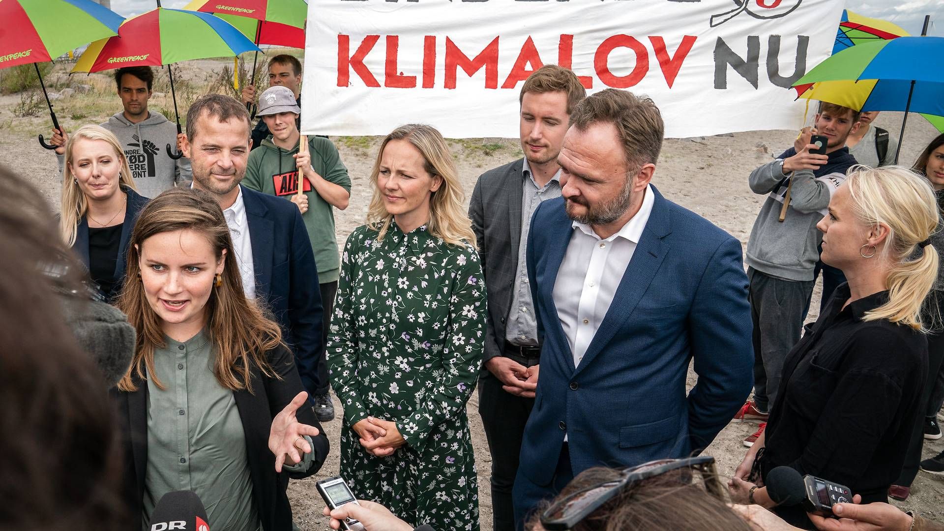 Anne Paulin (forrest) forsvarer regeringens beslutning om at ville hæve kravene for brug af biobrændsel i bare et enkelt år. | Foto: Niels Christian Vilmann/Ritzau Scanpix