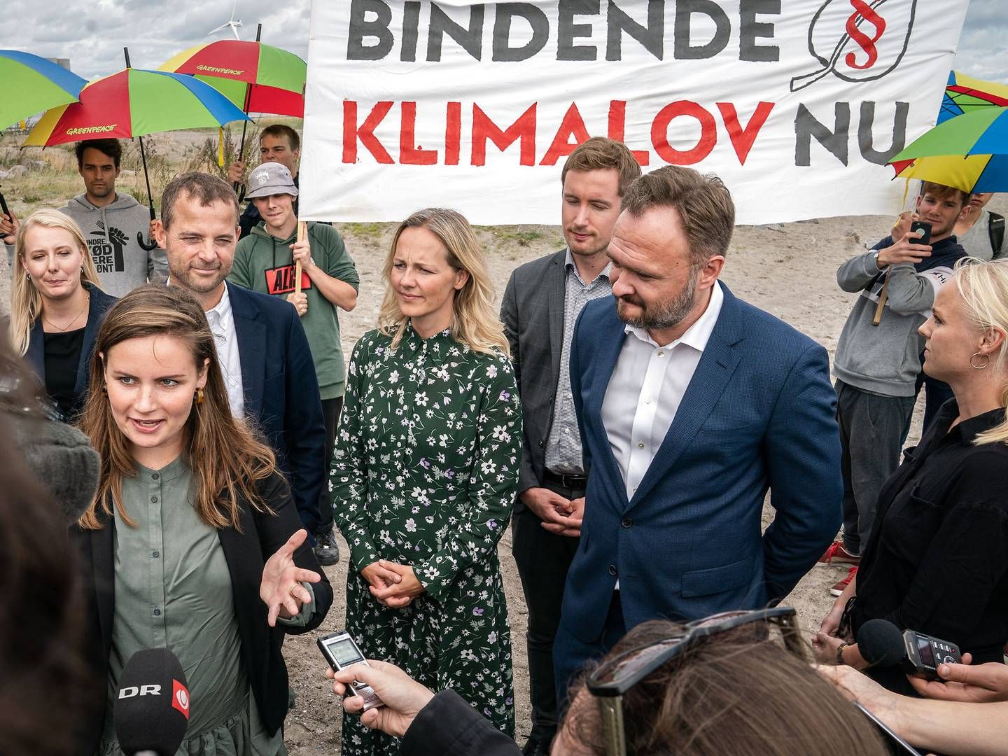 Anne Paulin (forrest) forsvarer regeringens beslutning om at ville hæve kravene for brug af biobrændsel i bare et enkelt år. | Foto: Niels Christian Vilmann/Ritzau Scanpix