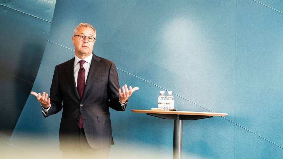Det grønne aspekt af det blå Danmark kommer i hænderne på Søren Skou. Mærsk-topchefen skal supplere regeringen med bæredygtigheds-input fra branchen. | Foto: Ida Marie Odgaard/Ritzau Scanpix
