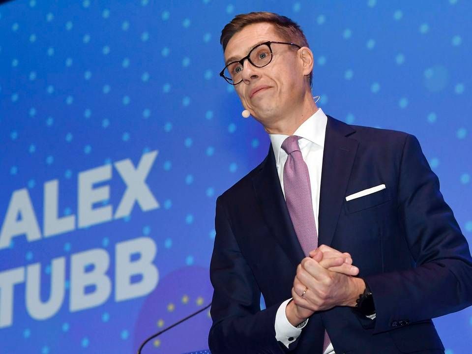 Finske Alexander Stubb, vicepræsident i Den Europæiske Investeringsbank (EIB). | Foto: Markku Ulander/AP/Ritzau Scanpix