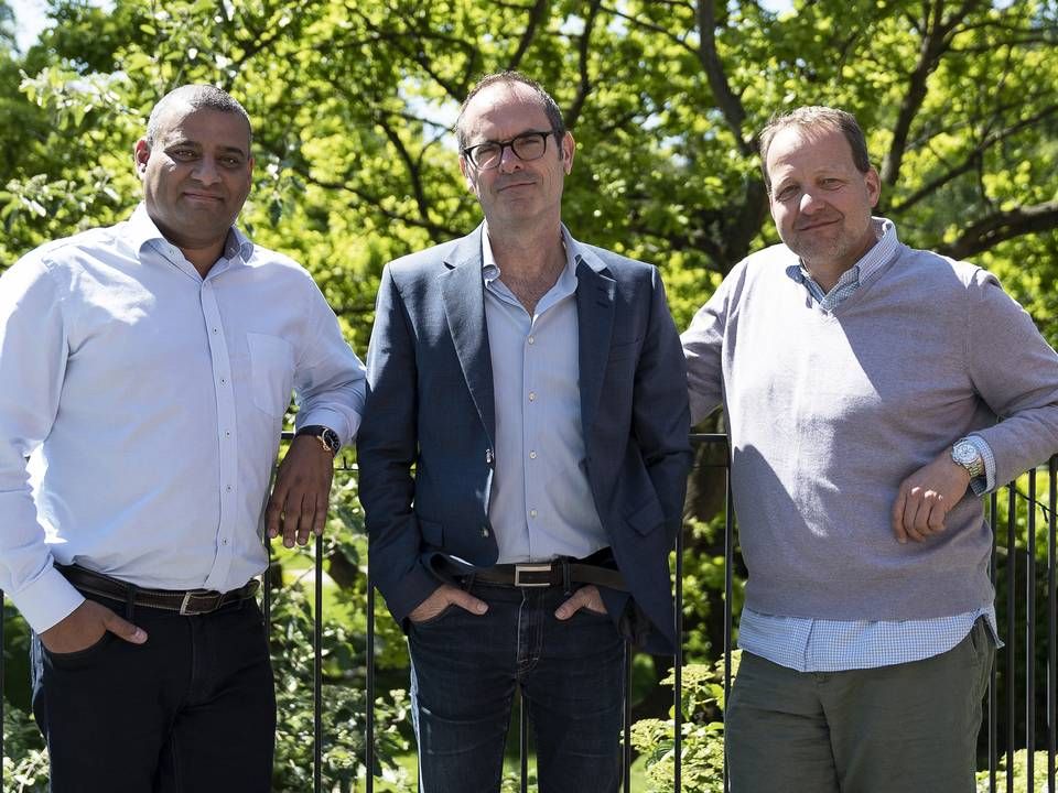 Scandinavian Film Funds from left: Sune Lind Thomsen, head of distribution, Christian Bévort, CEO, and Kim Magnusson, head of creative. | Photo: PR / Scandinavian Film Funds