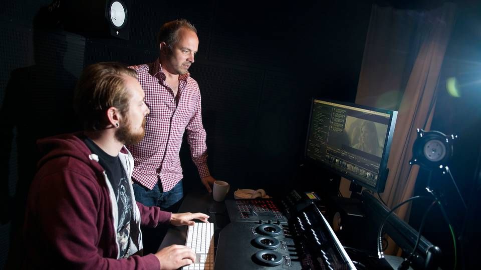 Ronnie Fridthjof (bagerst på billedet) træder tilbage som direktør i Fridthjof Film for at blive ny chef for Filmby Aarhus. | Foto: Liselotte Sabroe/Ritzau Scanpix