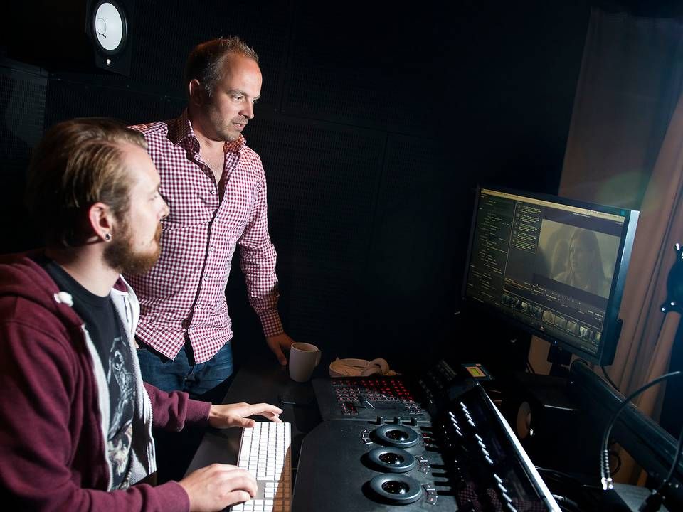 Ronnie Fridthjof (bagerst på billedet) træder tilbage som direktør i Fridthjof Film for at blive ny chef for Filmby Aarhus. | Foto: Liselotte Sabroe/Ritzau Scanpix