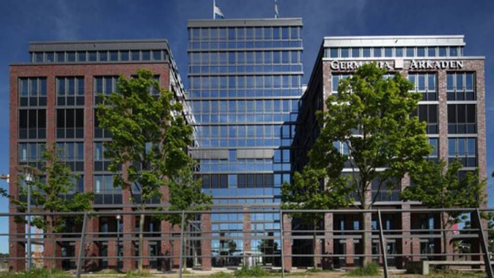 Germania-Arkaden i nordtyske Kiel, som Aarhus-baserede Prime Office for nylig har indgået betinget aftale om at købe sammen med en anden kontorejendom i samme by. | Foto: PR / Prime Office