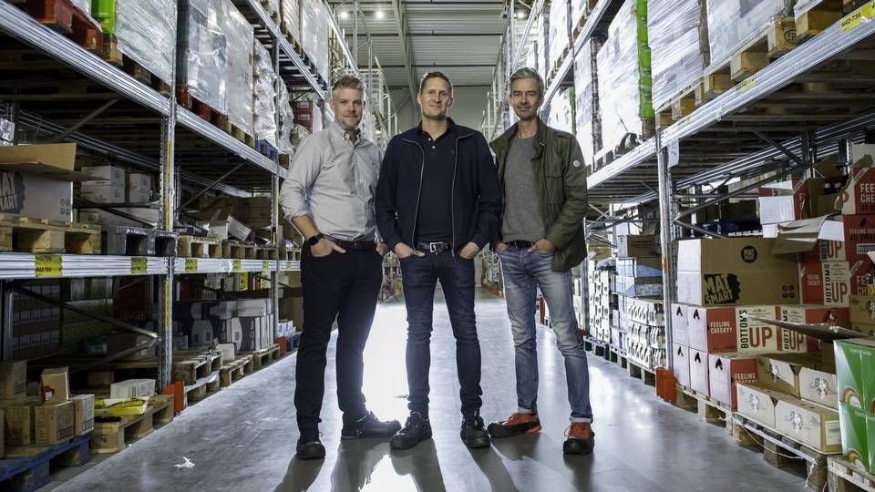 Erik Södergren, Karl "Kalle" Andersson og Ulf Skagerström står bag Matsmart, som i løbet af fem år er blevet en stor madspildsforretning. | Foto: PR / Matsmart