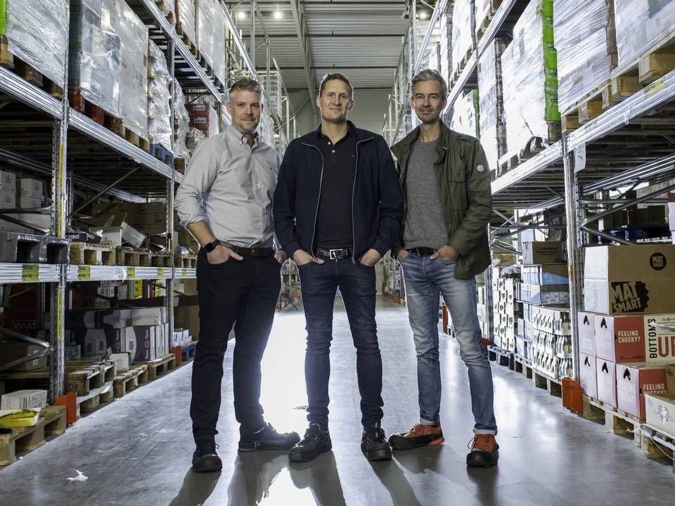 Erik Södergren, Karl "Kalle" Andersson og Ulf Skagerström står bag Matsmart, som i løbet af fem år er blevet en stor madspildsforretning. | Foto: PR / Matsmart