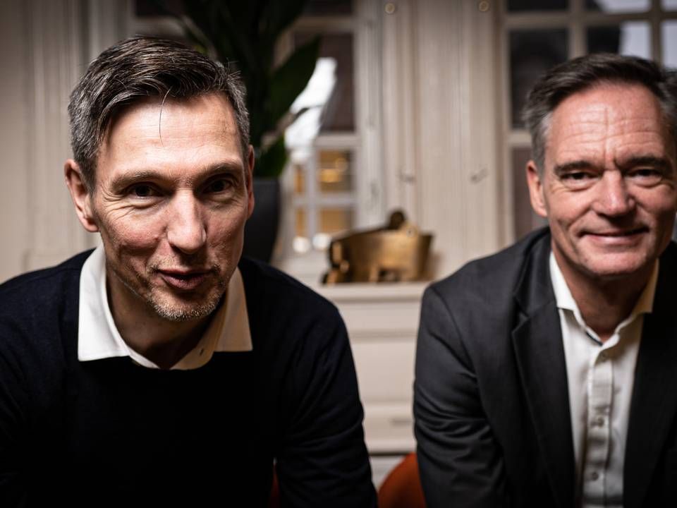 Fra venstre: Adm. direktør i ATP Ejendomme Martin Vang Hansen og investeringsdirektør Kenneth Olsson. | Foto: Jan Bjarke Mindegaard / Watch Medier