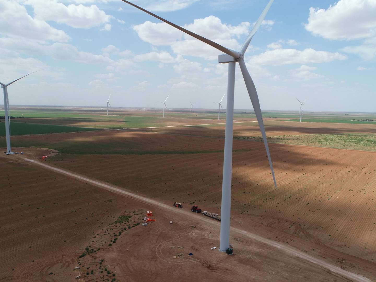 På billedet ses vindmøller fra Tahoka, Texas i USA. | Foto: PR/ Ørsted
