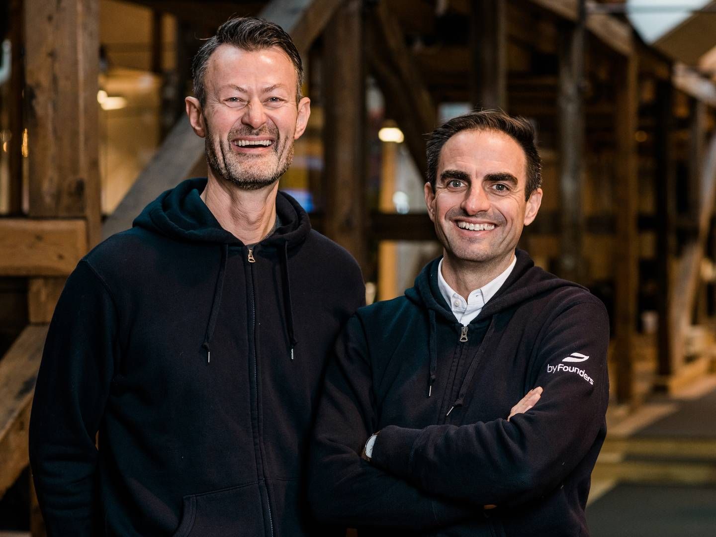 Tommy Andersen (tv.) og Eric Lagier, managing partnere i Byfounders. | Foto: PR