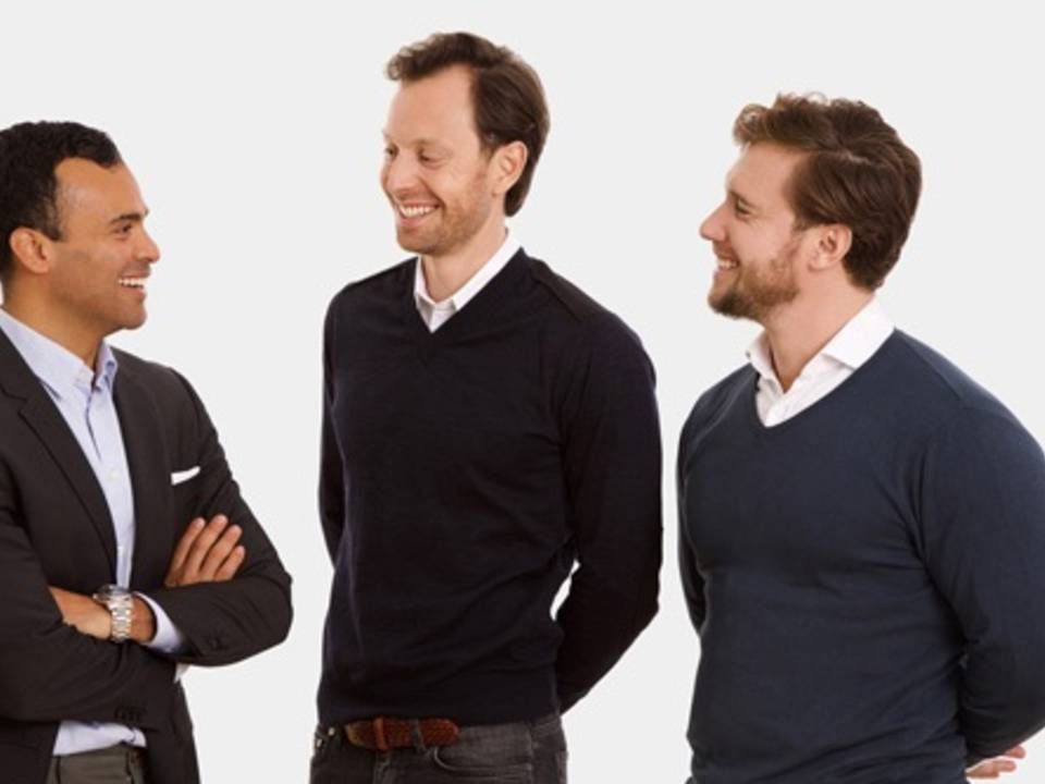 De tre stiftere af Grandhood fra venstre mod højre: Jon Lieberkind, Jens Kam og Mathias Bredkjær. | Foto: PR/Grandhood