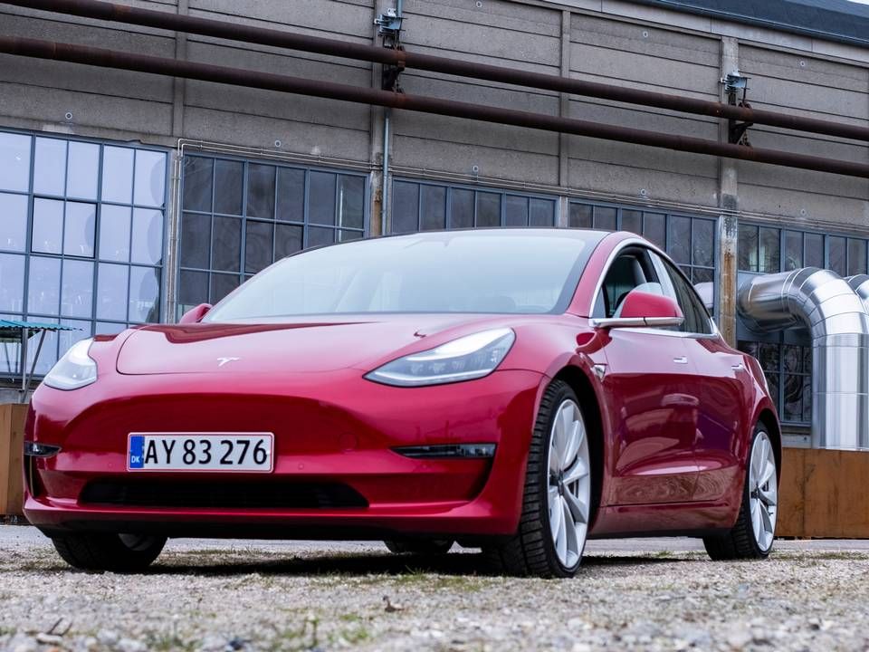 Tesla Model 3 er Teslas første masseproducerede bil. | Foto: Benny Kjølhede