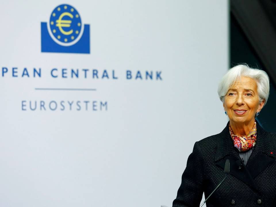 ECB, der har Christine Lagarde i spidsen, vil kunne få indflydelse på danske regnskabsregler, hvis Danmark går med i bankunionen. | Foto: Ralph Orlowski/Reuters/Ritzau Scanpix
